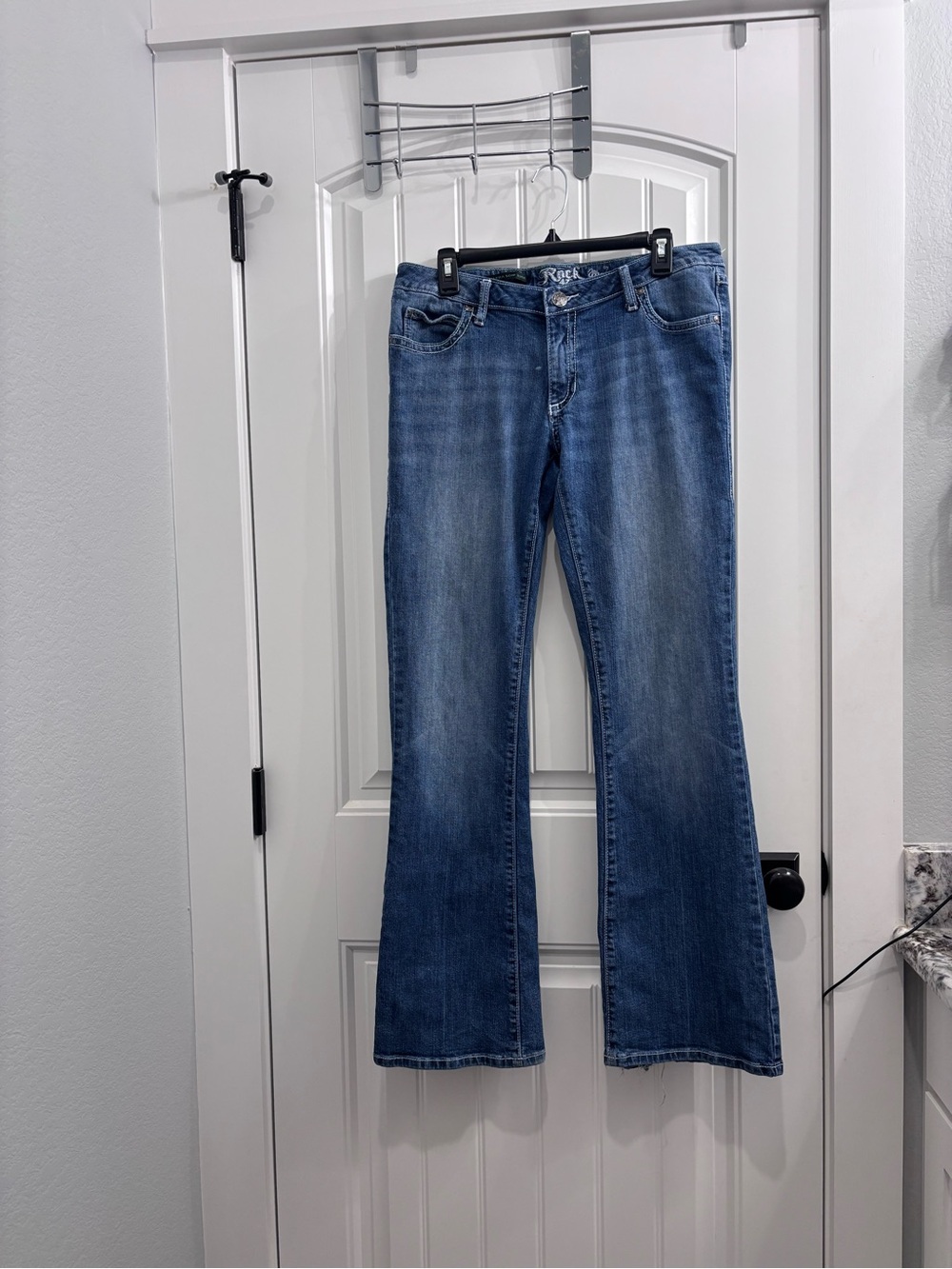 Rock 47 by Wrangler Women's Blue Flare Jeans